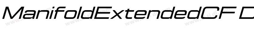 ManifoldExtendedCF D字体转换